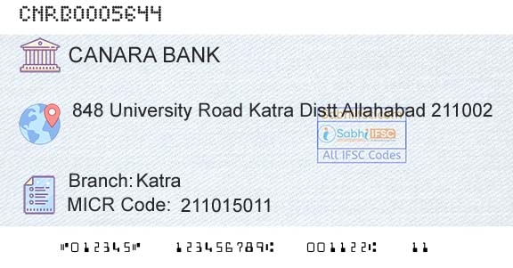 Canara Bank KatraBranch 