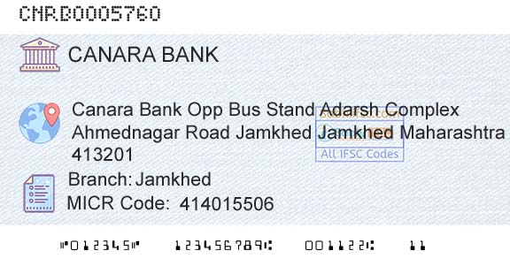 Canara Bank JamkhedBranch 