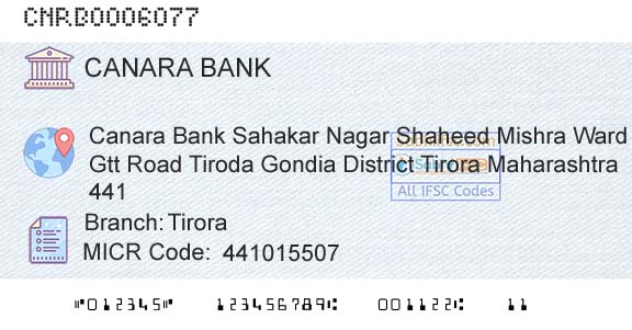Canara Bank TiroraBranch 