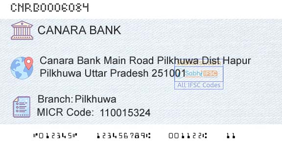 Canara Bank PilkhuwaBranch 