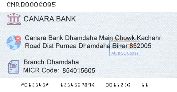 Canara Bank DhamdahaBranch 