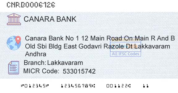 Canara Bank LakkavaramBranch 