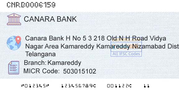 Canara Bank KamareddyBranch 