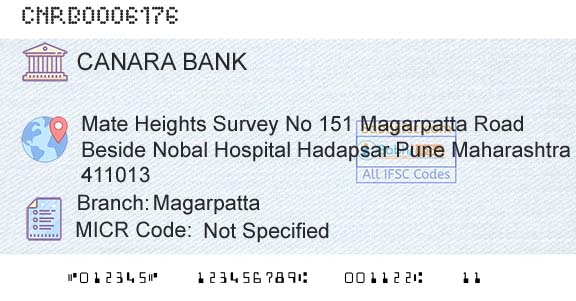 Canara Bank MagarpattaBranch 