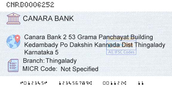Canara Bank ThingaladyBranch 