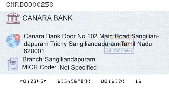 Canara Bank SangiliandapuramBranch 