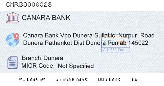 Canara Bank DuneraBranch 