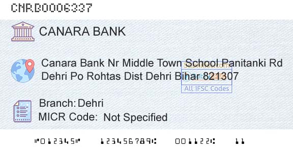 Canara Bank DehriBranch 
