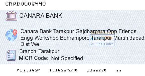 Canara Bank TarakpurBranch 
