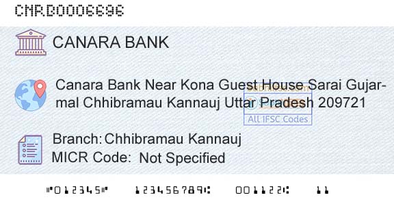 Canara Bank Chhibramau KannaujBranch 