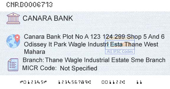 Canara Bank Thane Wagle Industrial Estate Sme BranchBranch 