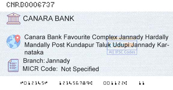 Canara Bank JannadyBranch 