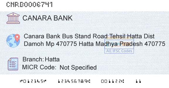 Canara Bank HattaBranch 