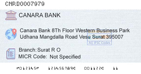 Canara Bank Surat R OBranch 