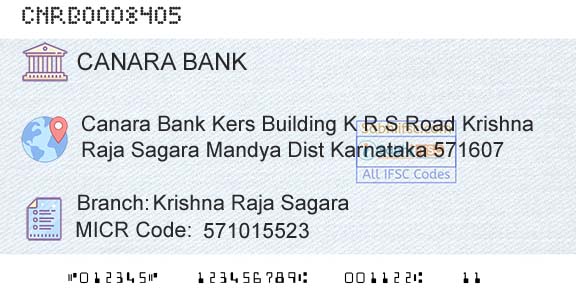 Canara Bank Krishna Raja SagaraBranch 