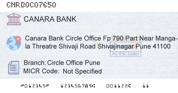 Canara Bank Circle Office PuneBranch 