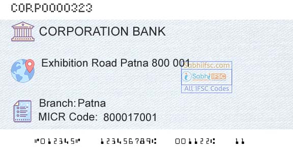 Corporation Bank PatnaBranch 