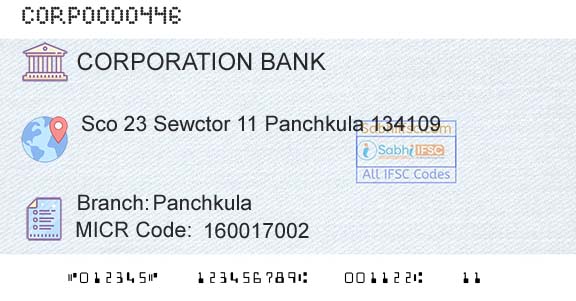 Corporation Bank PanchkulaBranch 