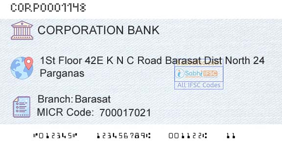 Corporation Bank BarasatBranch 