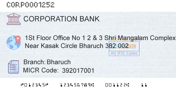 Corporation Bank BharuchBranch 