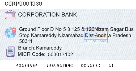 Corporation Bank KamareddyBranch 