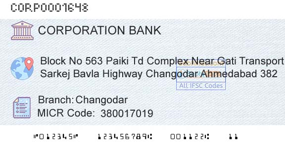 Corporation Bank ChangodarBranch 