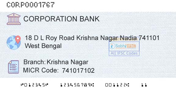 Corporation Bank Krishna NagarBranch 