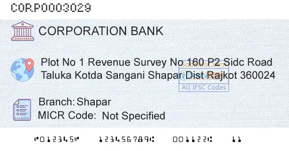 Corporation Bank ShaparBranch 