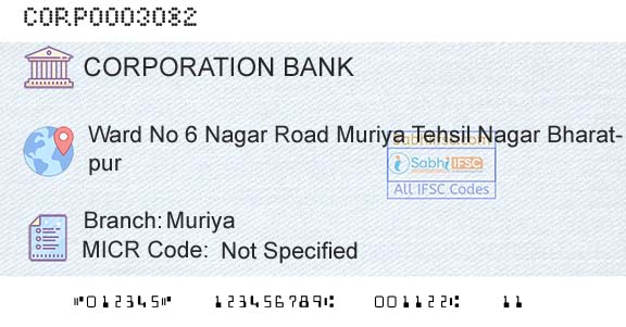 Corporation Bank MuriyaBranch 