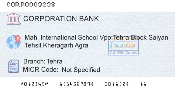 Corporation Bank TehraBranch 