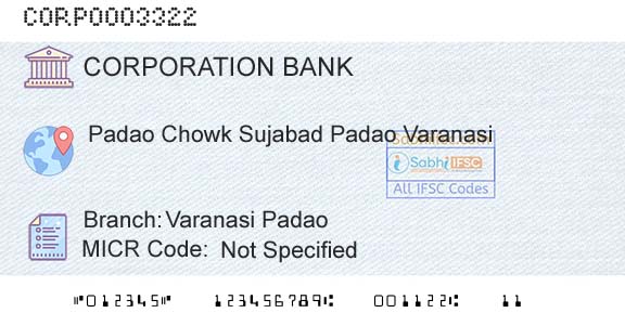 Corporation Bank Varanasi PadaoBranch 