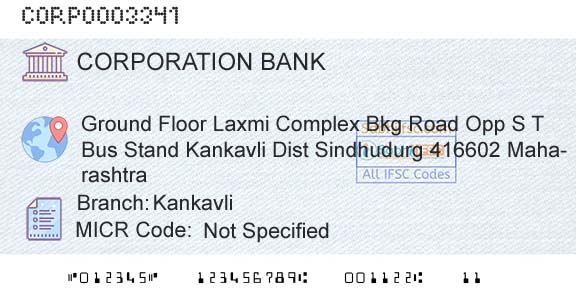 Corporation Bank KankavliBranch 