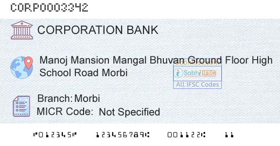 Corporation Bank MorbiBranch 