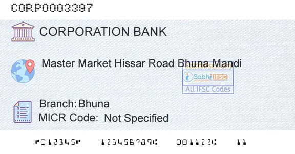 Corporation Bank BhunaBranch 
