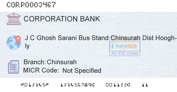 Corporation Bank ChinsurahBranch 