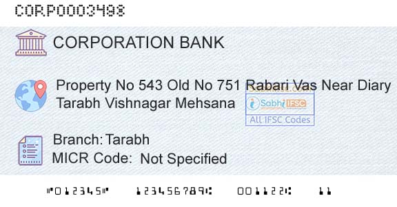 Corporation Bank TarabhBranch 