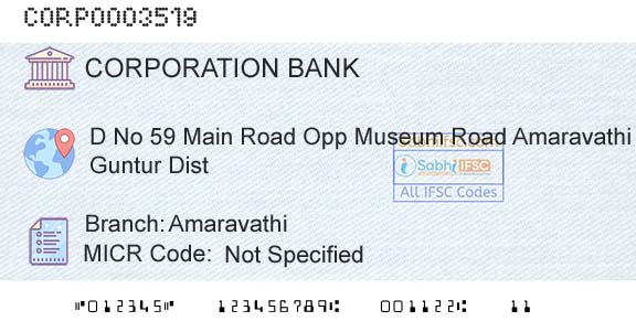 Corporation Bank AmaravathiBranch 