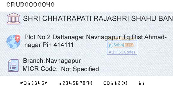 Shri Chhatrapati Rajashri Shahu Urban Cooperative Bank Limited NavnagapurBranch 