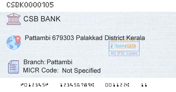 Csb Bank Limited PattambiBranch 