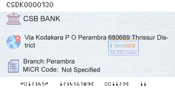 Csb Bank Limited PerambraBranch 
