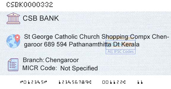 Csb Bank Limited ChengaroorBranch 
