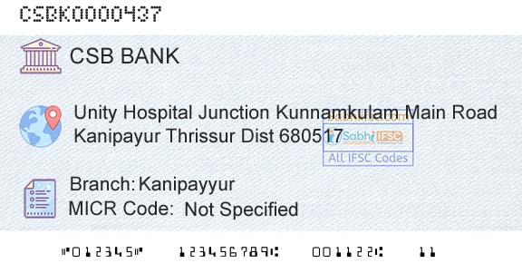 Csb Bank Limited KanipayyurBranch 