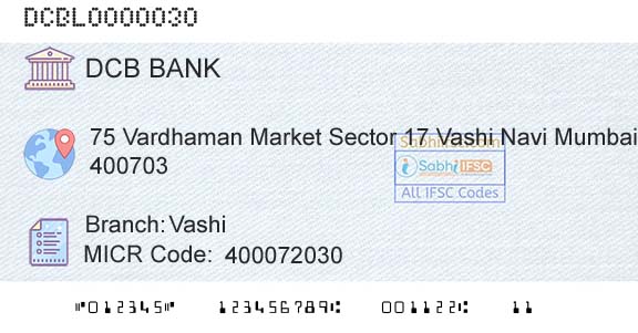 Dcb Bank Limited VashiBranch 