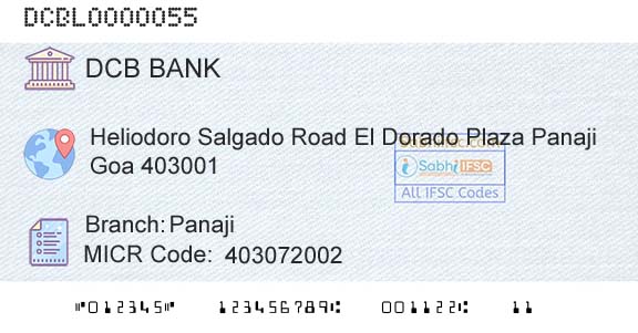 Dcb Bank Limited PanajiBranch 