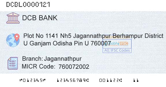 Dcb Bank Limited JagannathpurBranch 