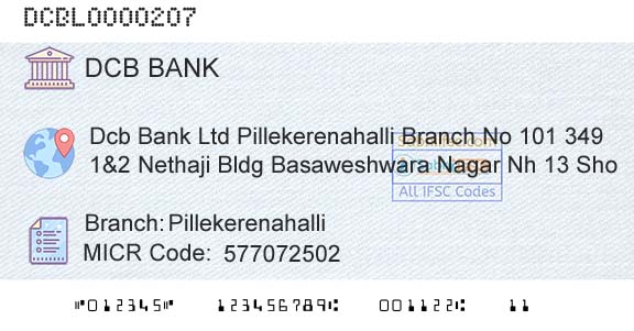 Dcb Bank Limited PillekerenahalliBranch 