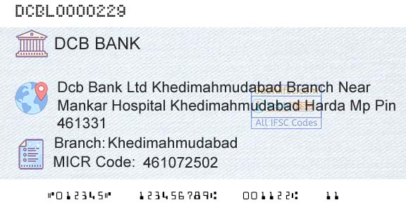 Dcb Bank Limited KhedimahmudabadBranch 