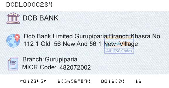 Dcb Bank Limited GurupipariaBranch 