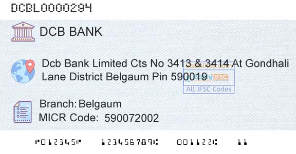 Dcb Bank Limited BelgaumBranch 