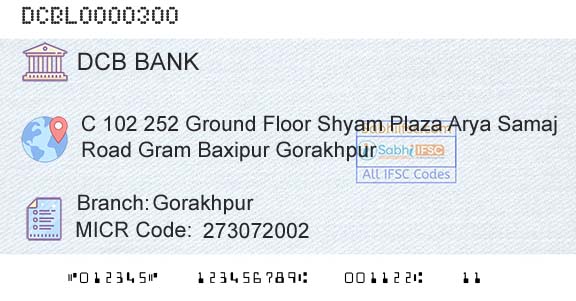 Dcb Bank Limited GorakhpurBranch 